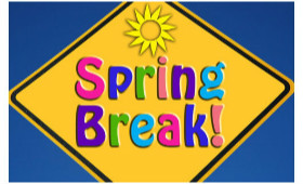  clip art of a sign that says spring break
